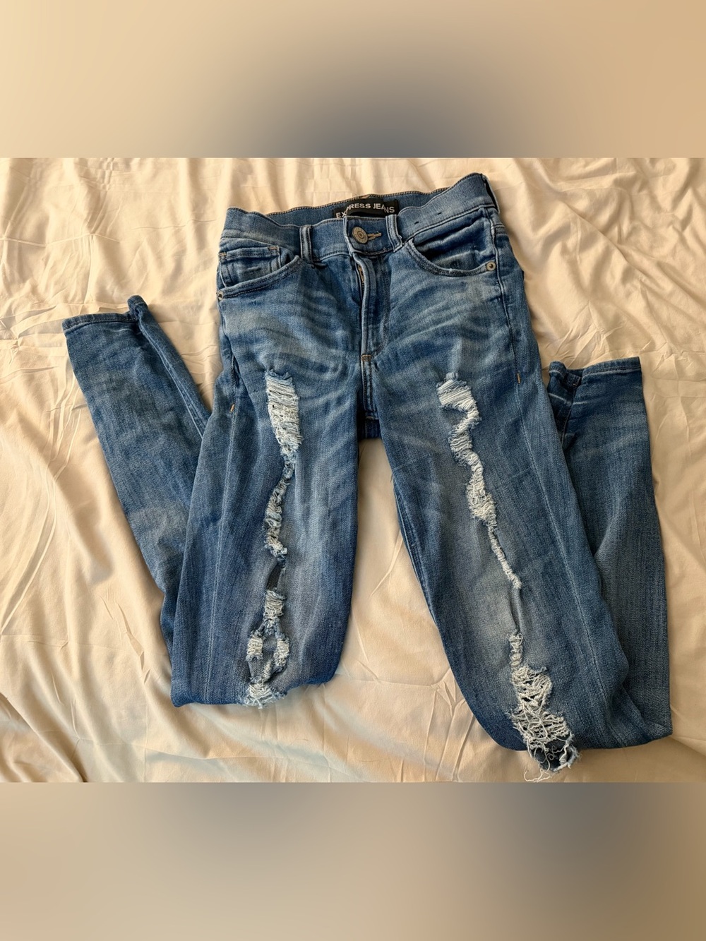 Express Distressed Jeggings